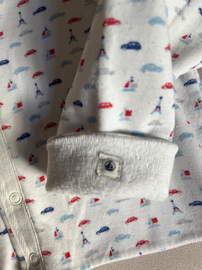 Gilet mixte doublé éponge à pressions 18 mois - Petit Bateau - photo numéro 3