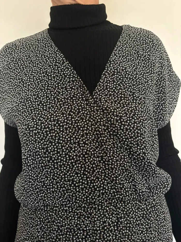 robe camaïeu à pois taille 40 - photo numéro 2