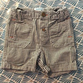 Short gris rayé - 18 mois - Obaibi
