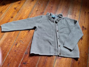 Gilet obaibi marron doré 3a