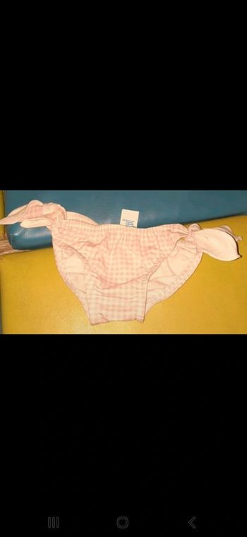 Maillot bain fille à carreaux rose 6 mois