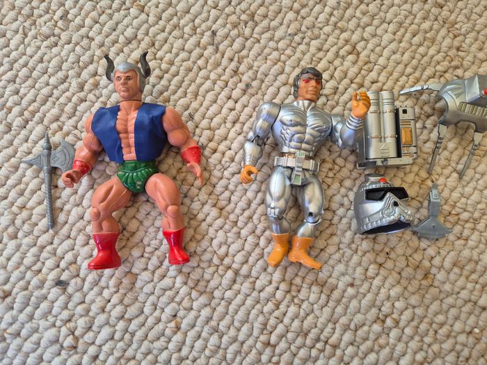 Lot 2 vintage bootleg - sungold warrior hero galaxy mighty cop