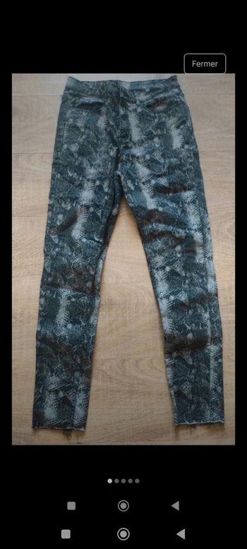 Jean ou pantalon stretch neuf imprimé python femme