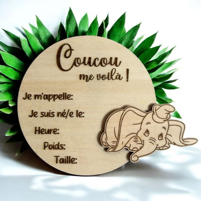 Rond bois naissance Dumbo