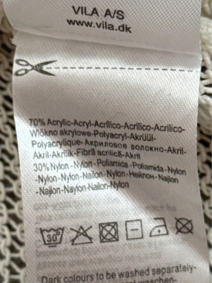 Pull blanc maille ajourée dos ouvert - photo numéro 7