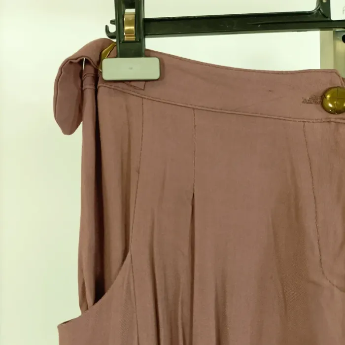 Sarouel bordeaux pastel Gat Rimon - Taille 1 - 100 % viscose - Fabriqué en France A587 - photo numéro 4