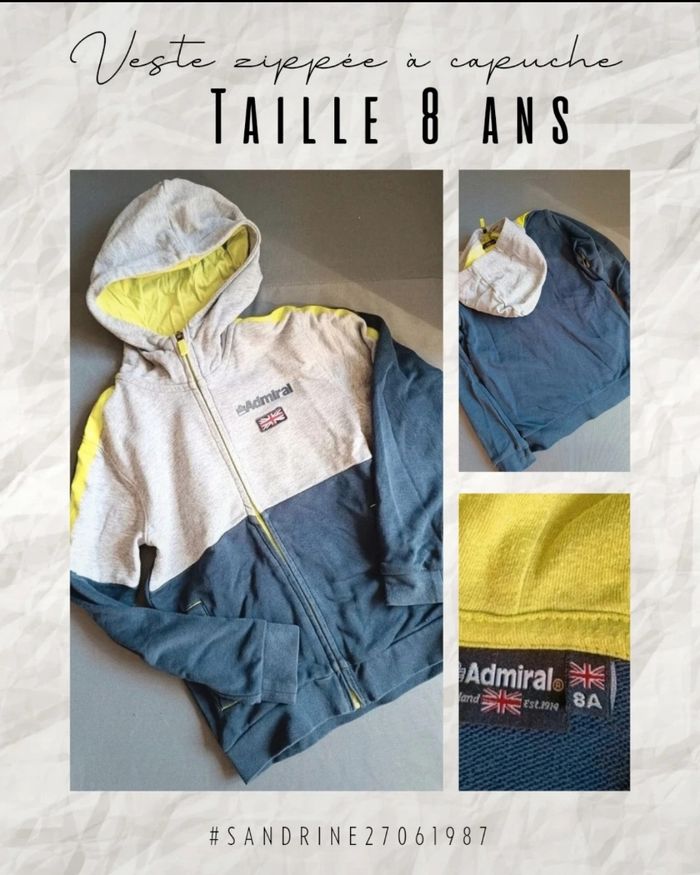 Sweat zippé à capuche