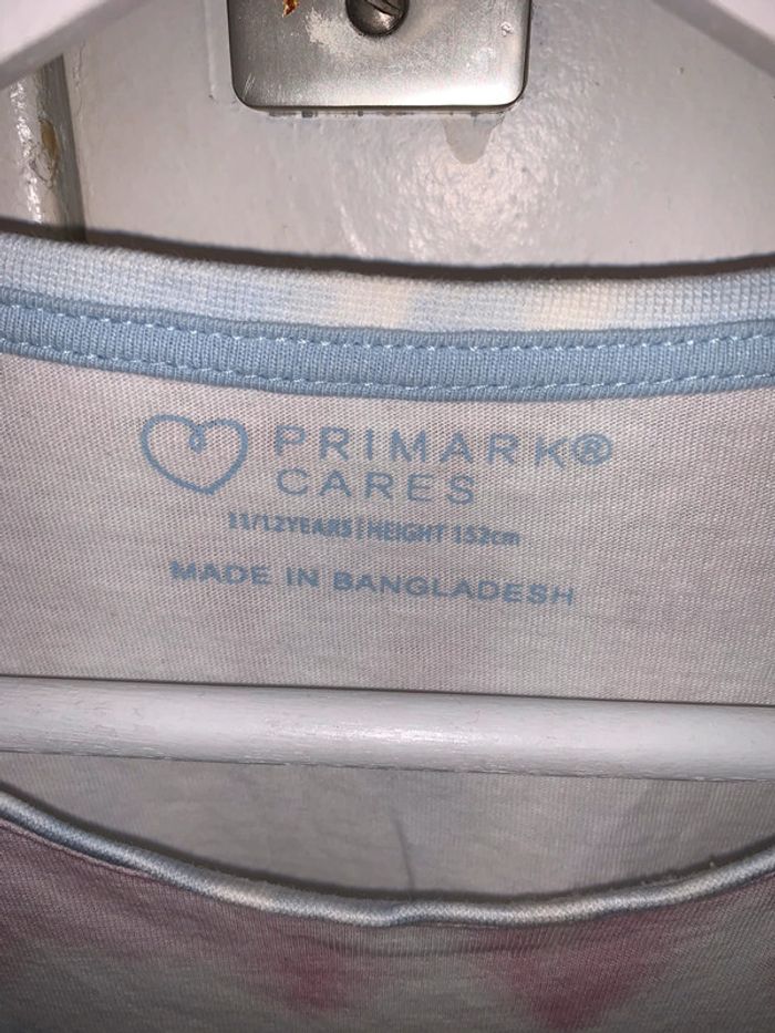 T-shirt rose et bleu Primark fille 12 ans - photo numéro 3