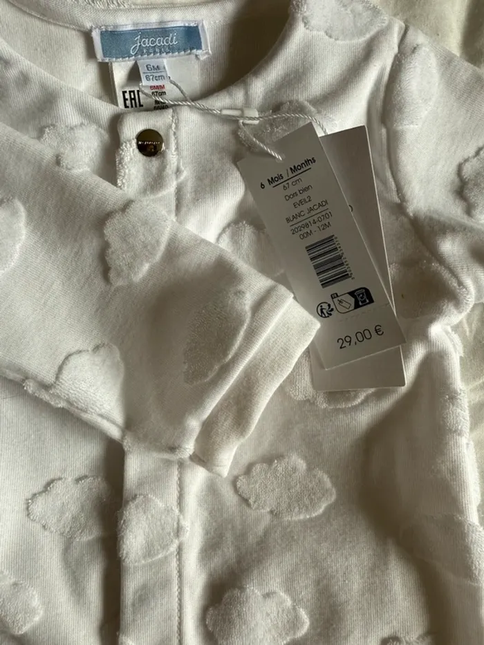 Pyjama blanc nuage Jacadi - photo numéro 2