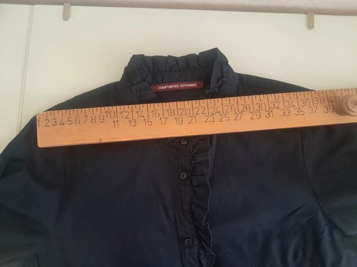 Comptoir des cotonniers chemise marine T 34 en tbe - photo numéro 13