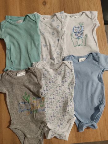 Lot de 6 bodies