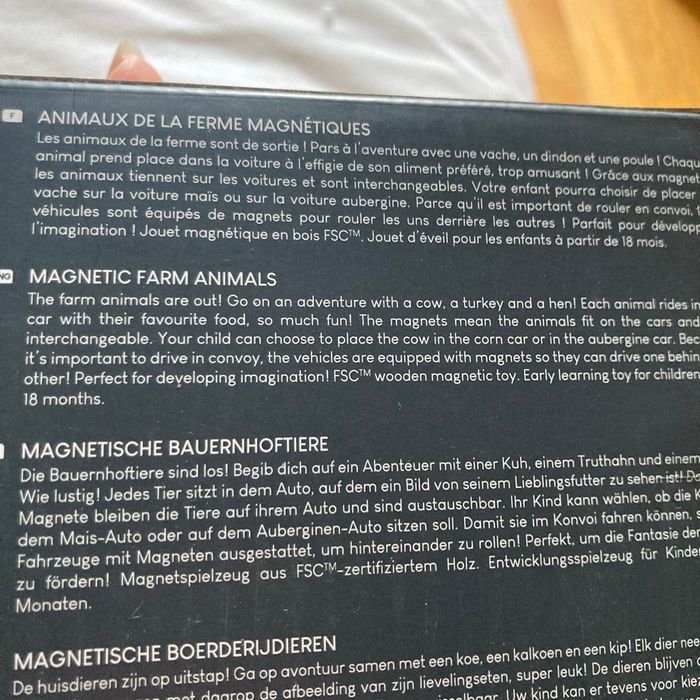 Animaux de la ferme magnétique janod - photo numéro 4