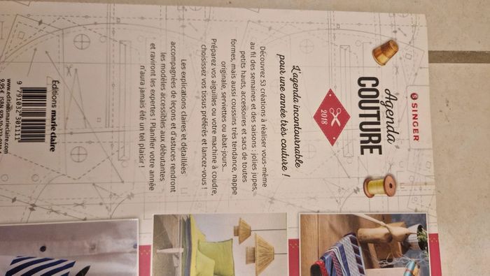 Livre agenda couture singer - photo numéro 3