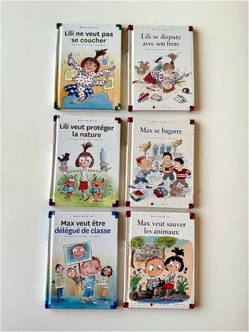 6 livres Max et Lili (possible 1,5€ pièce)
