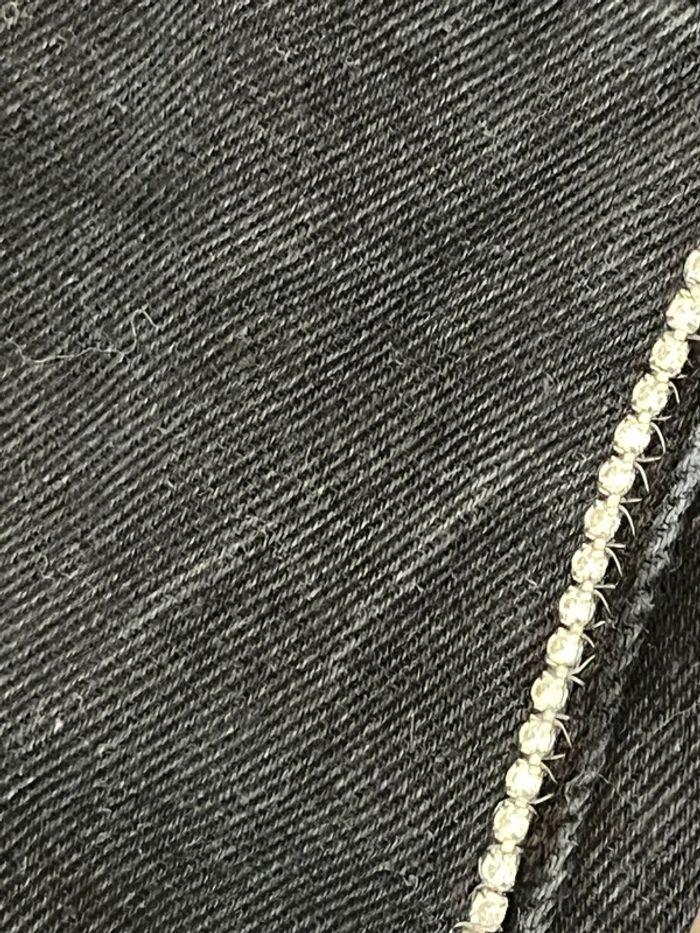 Jean noir strass Zara XS - photo numéro 3