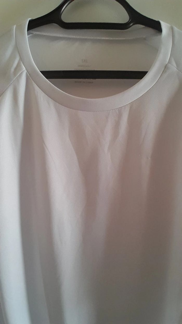 Tee-shirt homme Blanc, taille 5XL - photo numéro 2