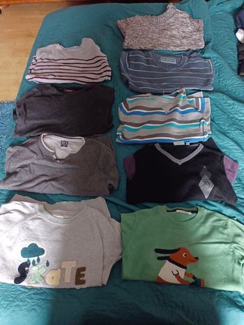 Lot de 9 pull fin garçon 8 ans
