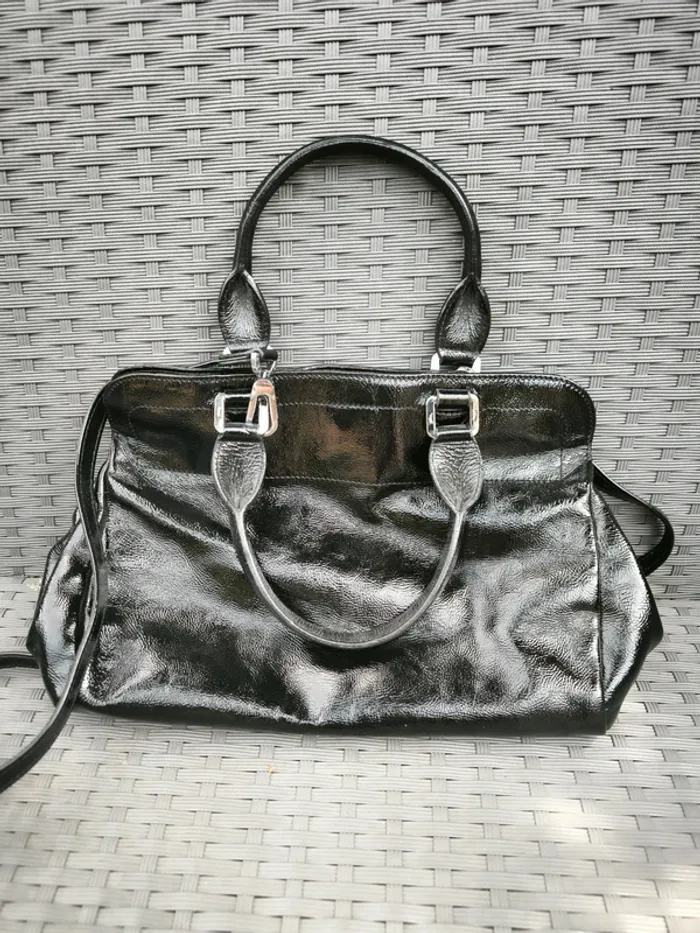 Sac à main et bandoulière cuir verni Longchamp gatsby - photo numéro 4