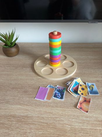 Tour d’empilage en bois  Lovevery éveil bébé 