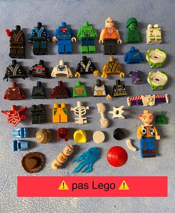 Lot de 56 éléments de minifigurine ! pas Lego !