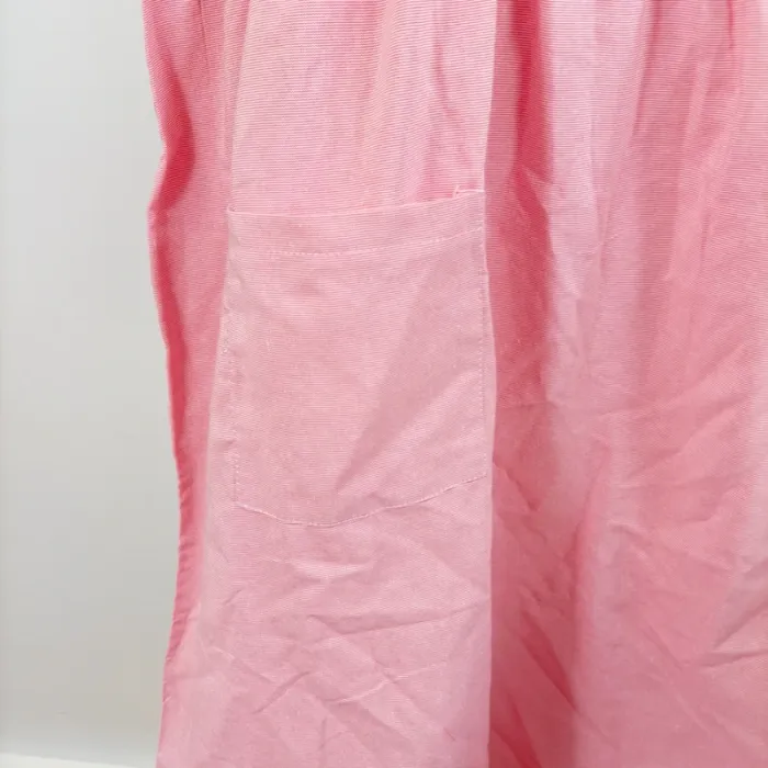 Robe rose à rayures fines coupe babydoll manches courtes col rond taille 2XL A878 - photo numéro 6