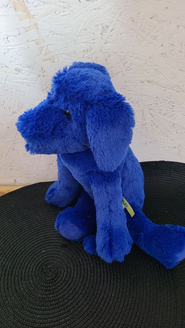 Ecole des loisirs Peluche Chien Bleu - photo numéro 2