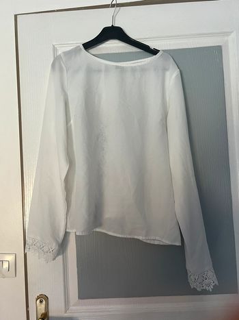 Magnifique Haut blanc dentelle shein 40 42