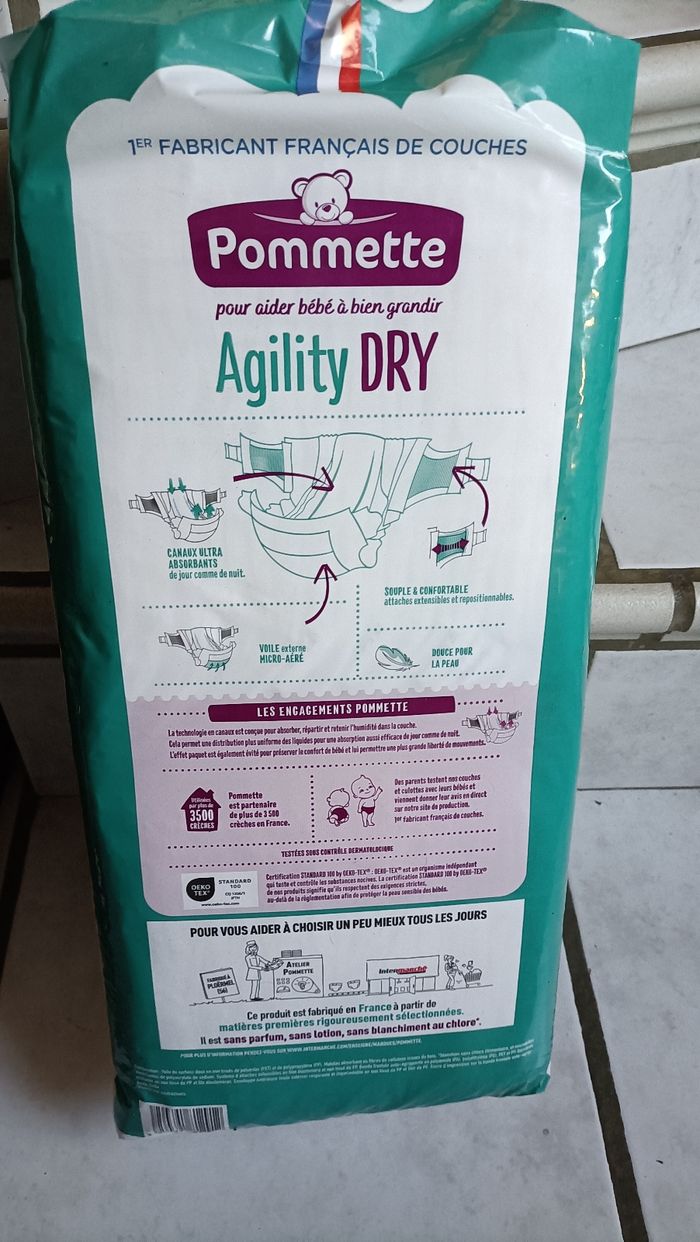 Paquet de couches bébé 7/18 kg - photo numéro 5