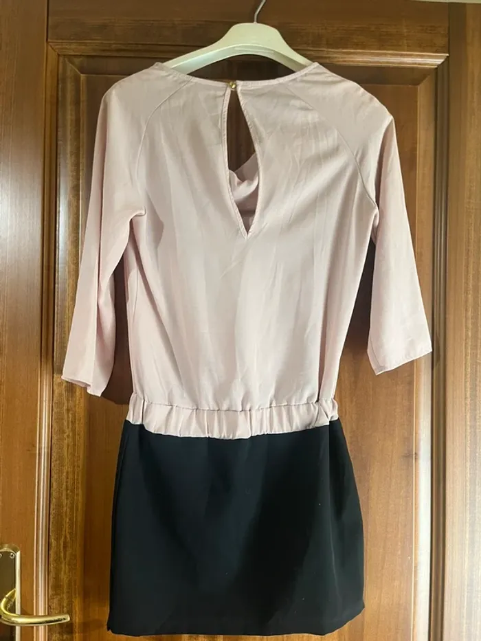 Robe élégante Kontatto noire et rose antique - photo numéro 2