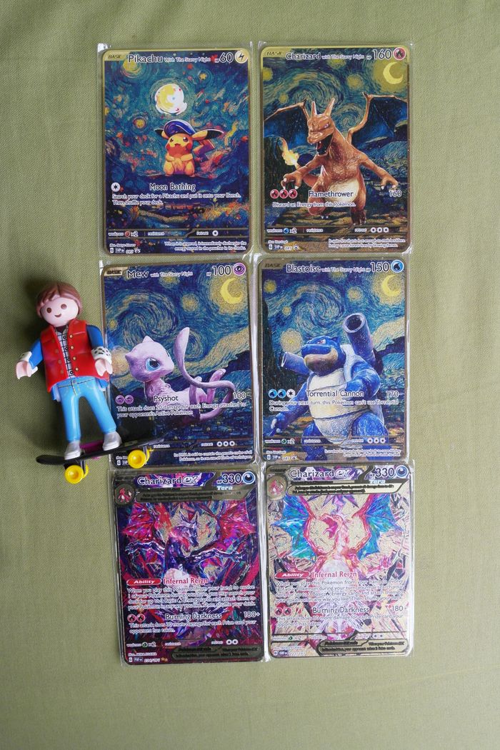 lot de 6 cartes Pokémon metal - photo numéro 2