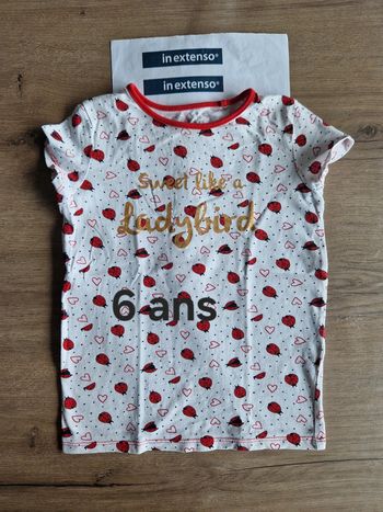 T-shirt coccinelle 6 ans 🐞