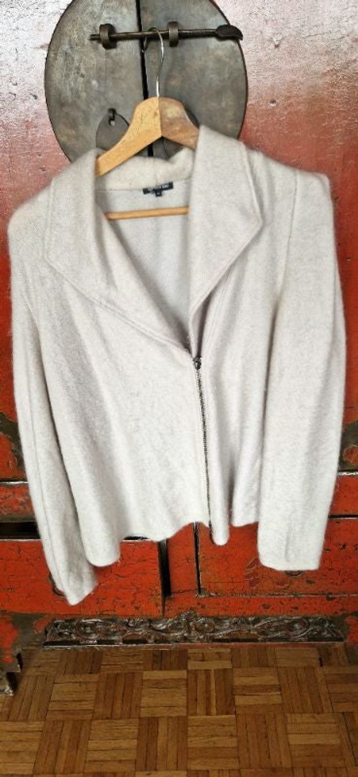 Veste crème grise Caroline Biss