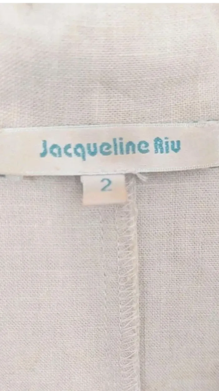Veste légère en lin beige T2 (38-M) - photo numéro 4