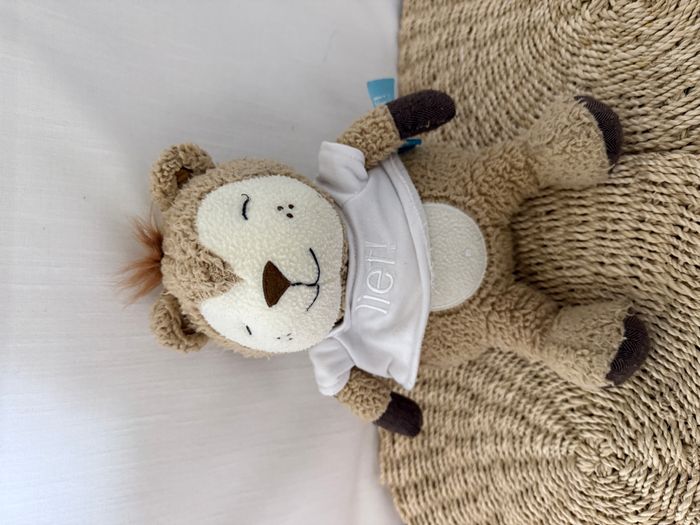 Doudou peluche ours Bert the Bear Pull blanc Lief