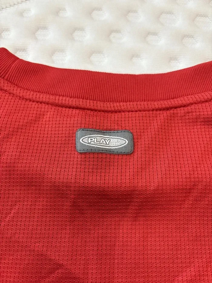 T-shirt pour homme vintage Reebok taille XL rouge bordeaux - photo numéro 4