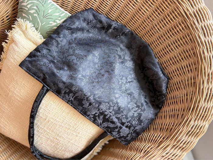 Sac en tissu à motif japonais/chinois - en très bon état - photo numéro 5