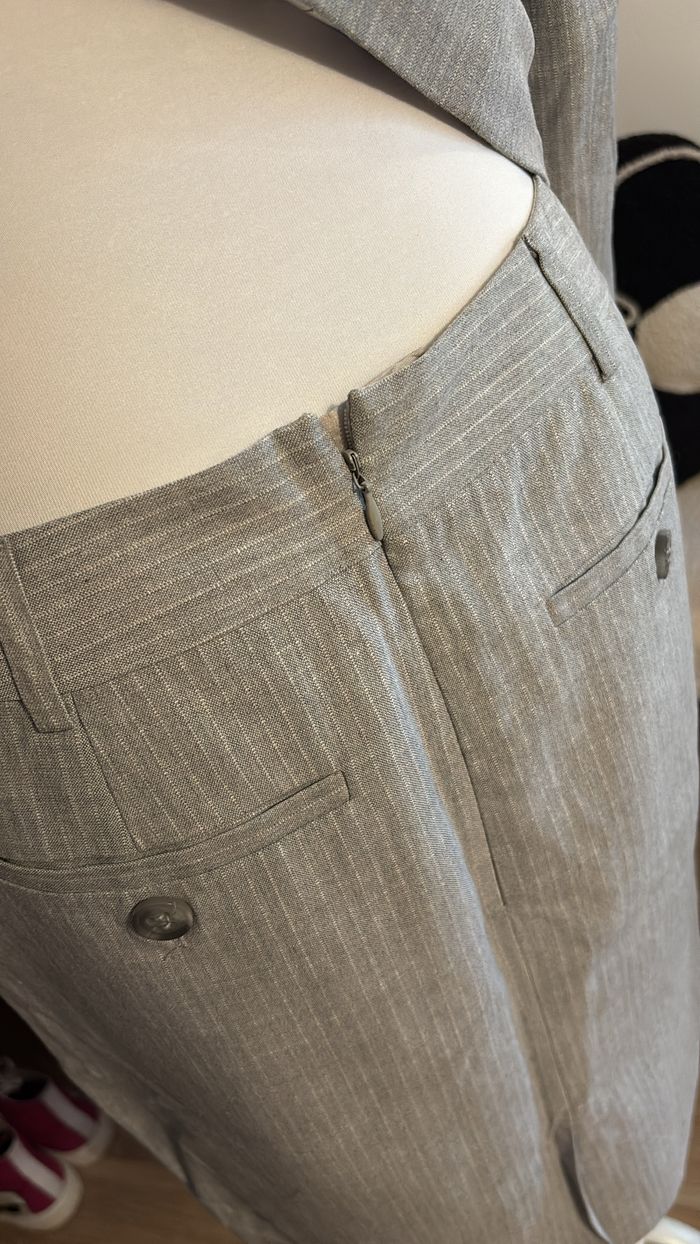 Ensemble tailleur gris jupe + blazer Mexx T38/40 - photo numéro 5