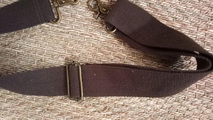 Ceinture tissu réglable marron - photo numéro 3
