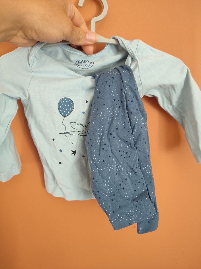 Pyjama bleu 2 pièces 3 mois