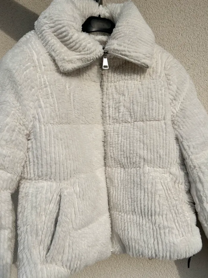 Manteau doudou blanc - photo numéro 5