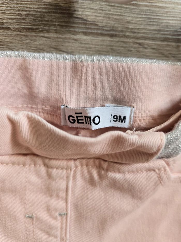 Vêtement Bébé Fille - Lot de 3 pantalons Jeans - Gémo - 9 mois - photo numéro 3