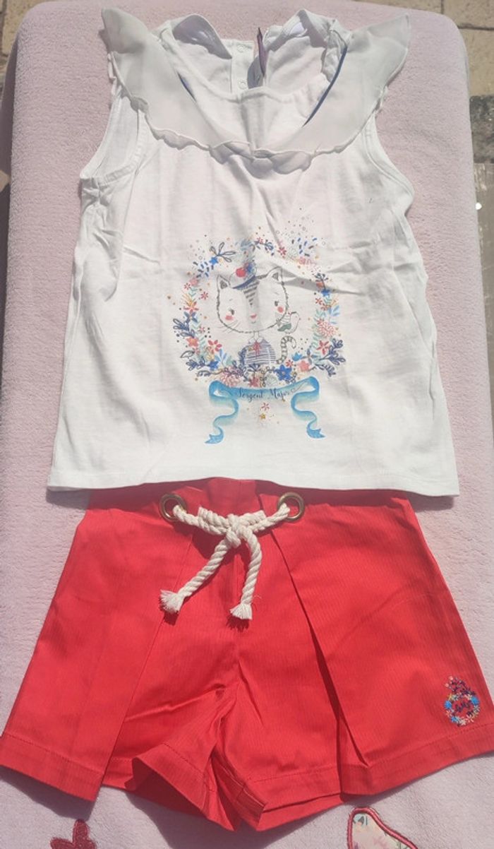 Ensemble sergent major 7 ans Petite fleur de sel