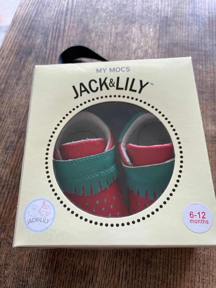 Chaussures Jack&Lily My Mocs fraises 6-12 mois 18 neuves - photo numéro 6