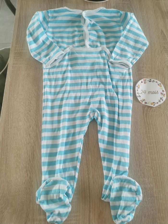 Pyjama bébé en coton 24mois petit bateau - photo numéro 3