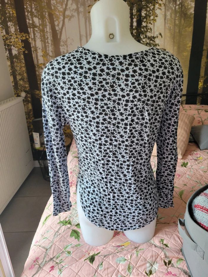 Haut à motif h&m 36 S - photo numéro 4