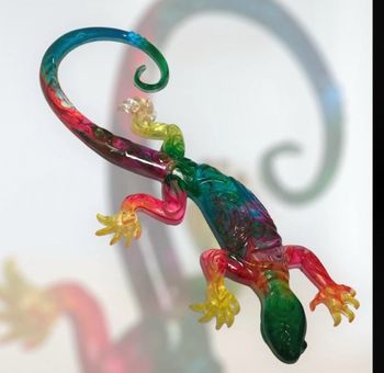 Salamandre en résine