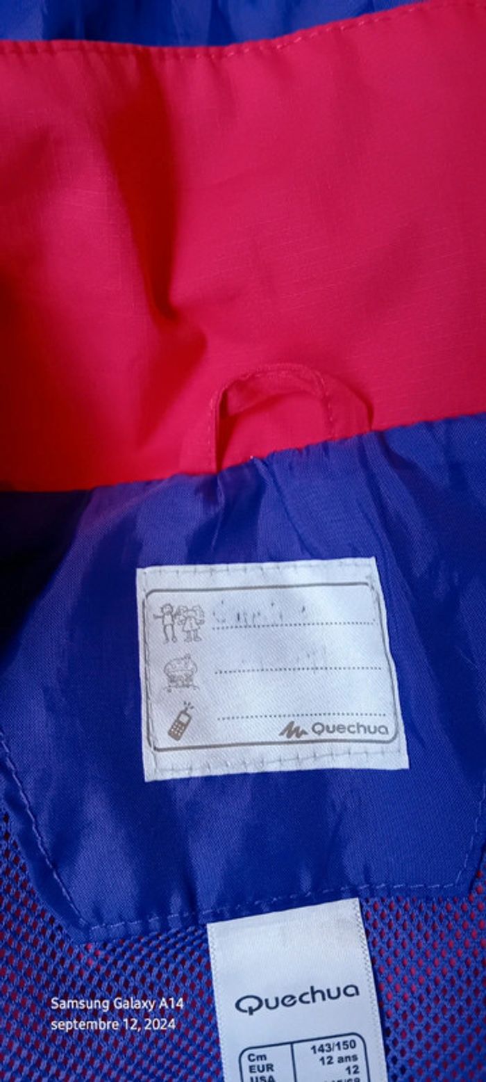 Coupe vent quechua fuschia fille 12 ans décathlon - photo numéro 16