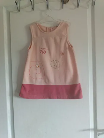 Robe chasuble rose 18M