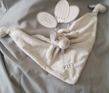 doudou peluche chien Fifi Dimpel neuf Dima Belgium  dog plush grey gris knuffel  811304 23CC