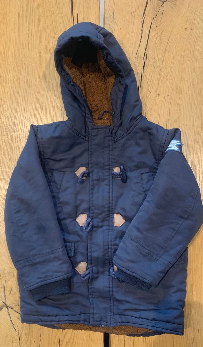 Manteau à capuche marine garçon 5 ans Verbaudet